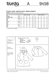 Выкройка Burda 9458