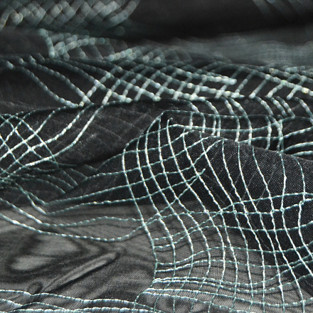 Органза с вышивкой