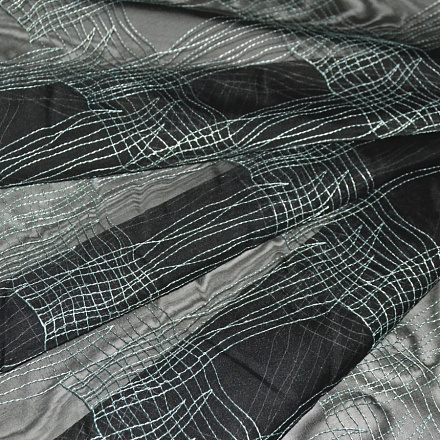 Органза с вышивкой