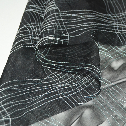 Органза с вышивкой