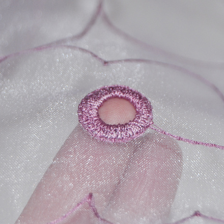 Органза с вышивкой