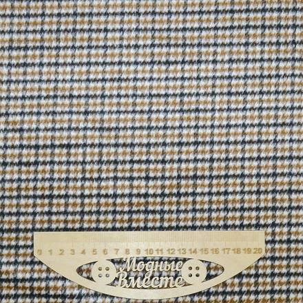 Пальтовая ткань мелкая клетка