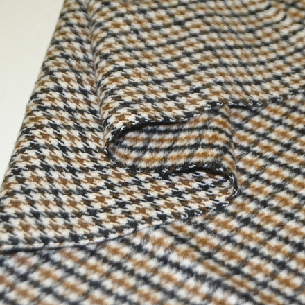 Пальтовая ткань мелкая клетка