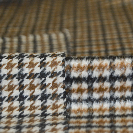 Пальтовая ткань мелкая клетка